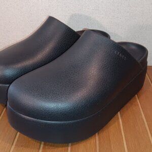 Crocs Women's 10 Black Dylan Platform Clog Mule Platform Shoes Comfort Slip NWOT